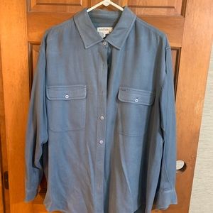 Ann Taylor silk button down blouse